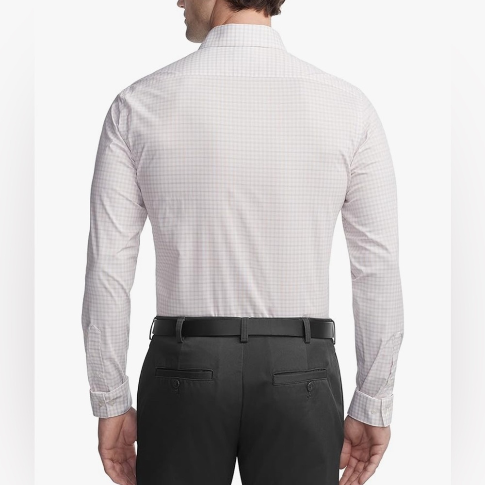 Van Heusen Men's Dress Shirt Slim Fit / Ultra Wrinkle Free - 14-14½ 32/33 Small - Picture 3 of 10